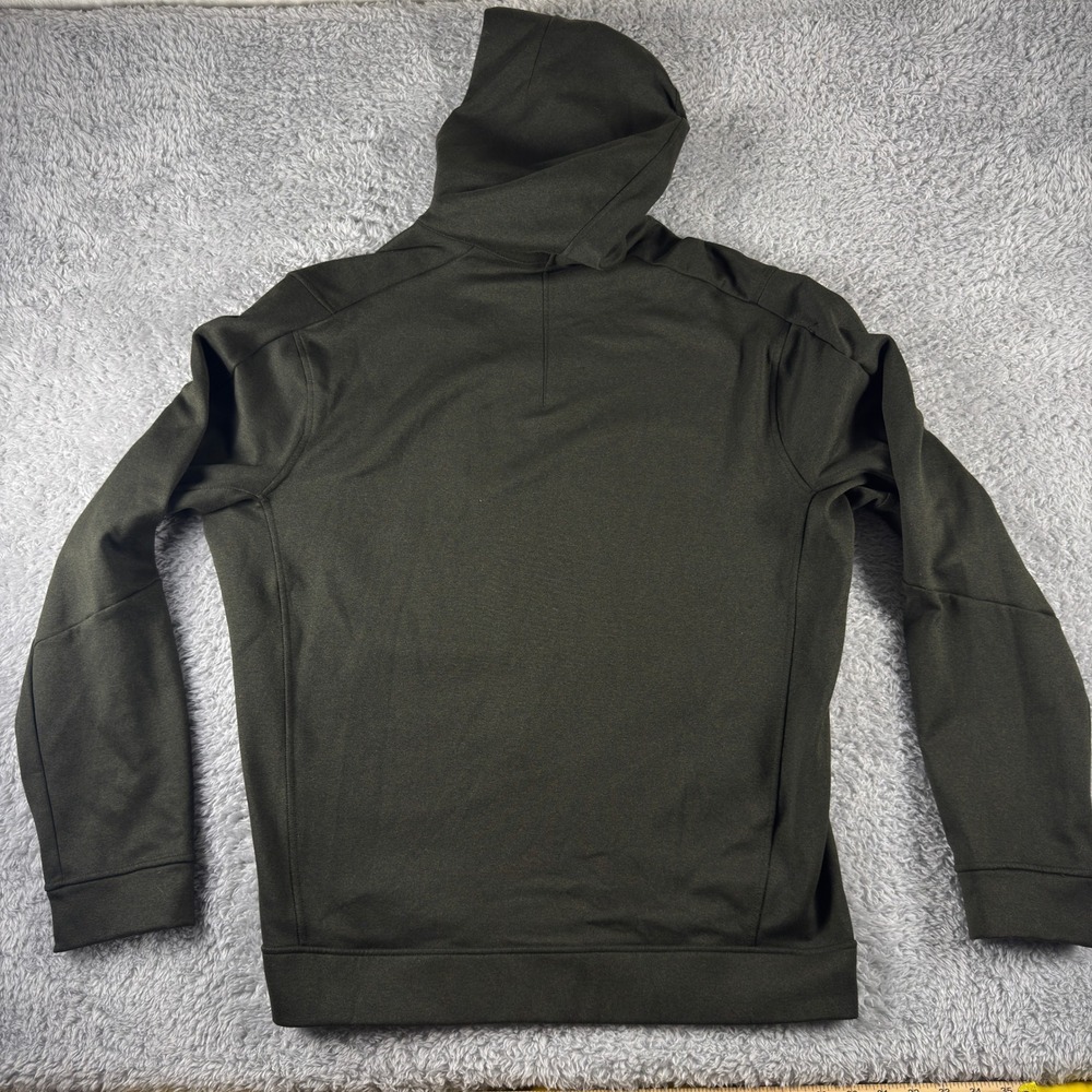 Lululemon Engineered Warmth Full Zip Hoodie XL Dark Olive Green Wool Blend - Picture 6 of 9